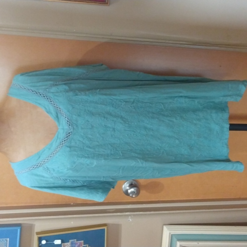 Gloria Vanderbilt Casual Top Round Boat Neck